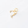 Tiny Crescent Earrings, thumbnail 5 of 8