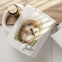 Personalised Name Painted Hedgehog Office Gift Mug, thumbnail 1 of 3
