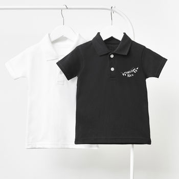Laurel Personalised Children's Polo Shirt, 2 of 3