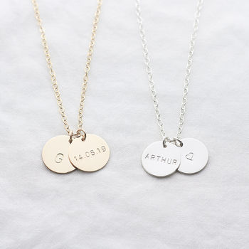 Personalised Name Disc Necklace, 2 of 5