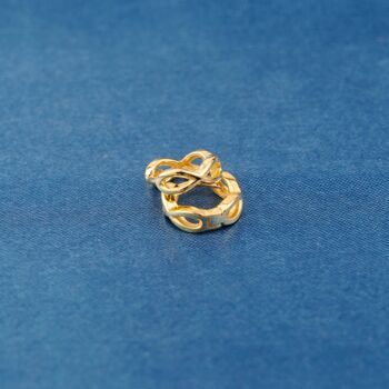 Gold Infinity Family 12 Mm Hoop Earrings, 4 of 7