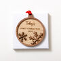 Personalised First Christmas Snowflake Bauble Decoration, thumbnail 6 of 6