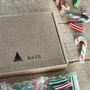 Personalised Christmas Pine Tree Letterbox Sweets Box, thumbnail 1 of 2