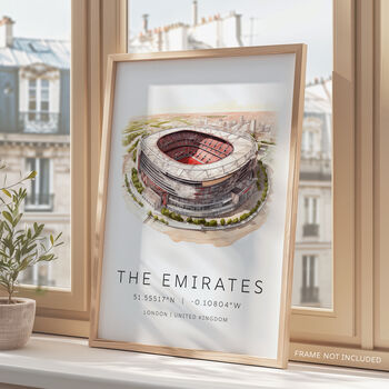 Emirates Stadium Football Print, 3 of 5