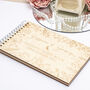 Botanical Wooden Engraved Wedding Guest Book, thumbnail 1 of 4