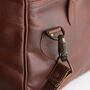 Personalised Leather Drake Strapped Weekender, thumbnail 6 of 12