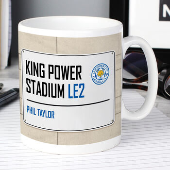 Leicester City Fc Street Sign Mug, 2 of 3