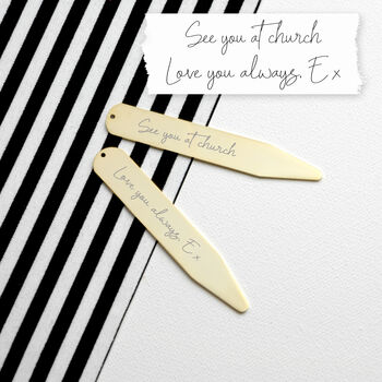 Personalised Handwriting Collar Stiffeners, 2 of 12