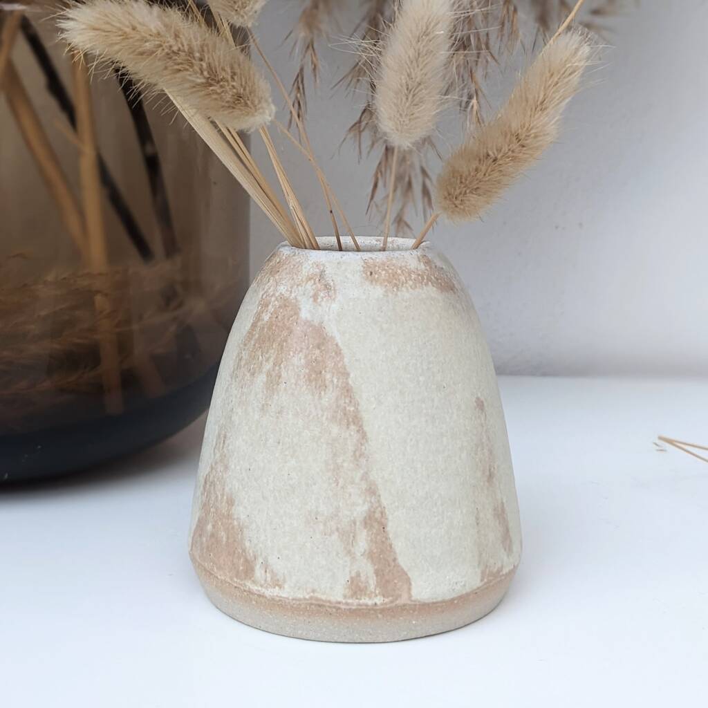 Original Domed Stoneware Bud Vase 