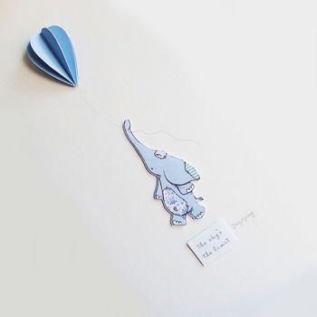 Personalised 'The Sky's The Limit' Elephant, 6 of 11