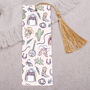 Pink Rodeo Cowgirl Bookmark With Coloured Tassel, thumbnail 2 of 3