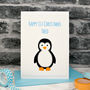 'Penguin' Handmade Childrens First Christmas Card, thumbnail 1 of 4