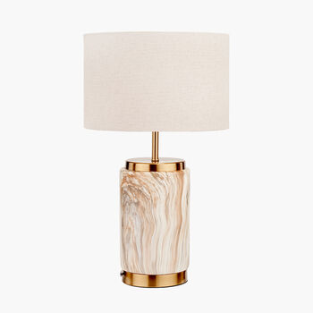 Natural Stone Effect Ceramic Table Lamp, 4 of 7