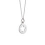 12mm Star Silhouette Pendant Necklace Sterling Silver, thumbnail 1 of 4