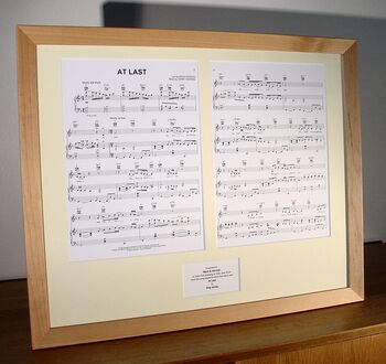 Additional Charge For Framed Sheet Music, 6 of 6