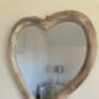 Wooden Heart Hanging Mirror Small Indoor/Outdoor Garden Décor, thumbnail 7 of 8