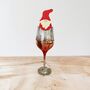 Six X Christmas Gnome Glitter Drinks Toppers, Cocktails, Mulled Wine, Festive Drinks, Scandinavian Gnom, thumbnail 2 of 7