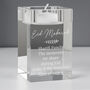 Personalised Leaf Glass Tea Light Holder, thumbnail 1 of 8