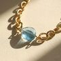 Aquamarine March Birthstone Statement Pendant Necklace, thumbnail 1 of 6