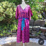 Jacinda Pure Silk Vintage Print Dress, thumbnail 8 of 12
