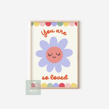 Girls Bright Affirmation Wall Print Set For Bedroom Or Nursery, 2 of 6