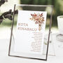 Table Plan Cards With Autumnal Florals, thumbnail 6 of 7