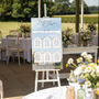 Meadow Wedding Silver Mirrored Table Seating Plan, thumbnail 1 of 3
