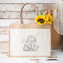 Personalised Jute Rabbit Gift Bag, thumbnail 2 of 2
