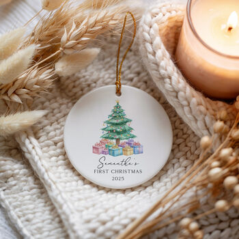 Personalised Baby’s First Christmas Decoration Bauble, 9 of 9