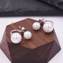 Stud Earrings Ear Jackets With Simulated Pearls, thumbnail 3 of 12