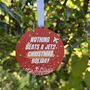 Jet2 Holiday Inspired Wooden Christmas Decoration, thumbnail 1 of 2