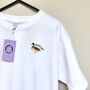 Duck Off Embroidered T Shirt, thumbnail 3 of 6