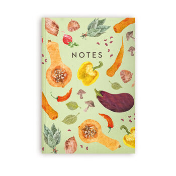 Vegetable Pattern A5 Notebook, 2 of 2