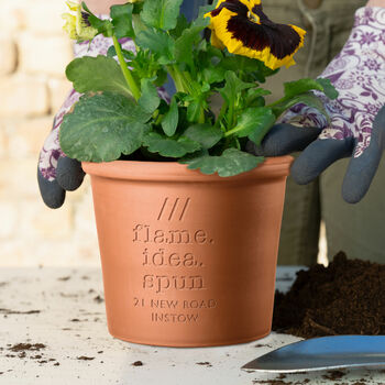 What3words Personalised Round Plant Pot, 2 of 5