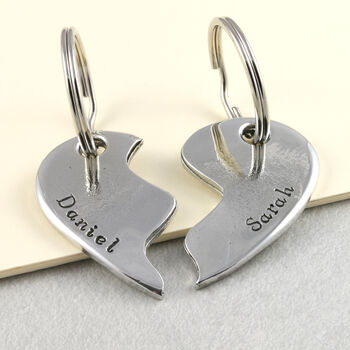 Gift For Couples Togetherness Personalised Keyring, 2 of 10