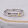 Sterling Silver Moon And Star Ring With Gold Plating, thumbnail 4 of 10