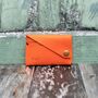 Personalised Orange Leather Wallet, thumbnail 1 of 8