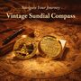 Eternal Direction Brass And Copper Colour Anniversary Sundial Compass, thumbnail 6 of 12