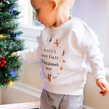 Personalised 'Very First Christmas' Sweatshirt, 3 of 3