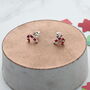 Sparkly Candy Cane Stud Earrings, thumbnail 1 of 2