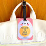 Childs Personalised Egg Free Food Allergy Tag, thumbnail 1 of 3