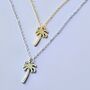 Palm Tree Tropical Pendant Necklace, thumbnail 4 of 8