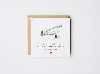 Personalised Grandad Christmas Card *10 Scenes To Choose, 8 of 11