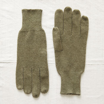 Fair Trade Luxury Soft Fine Knit Merino Mens Gloves, 6 of 12