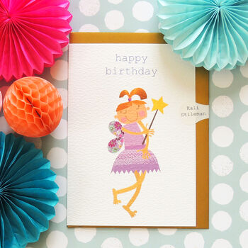 Fairy Happy Birthday Card, 3 of 4