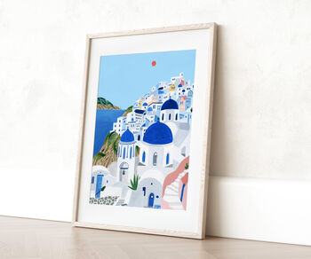Santorini, Greece Travel Art Print, 5 of 7