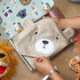Personalised Baby Bear Hooded Cotton Towel, thumbnail 1 of 8