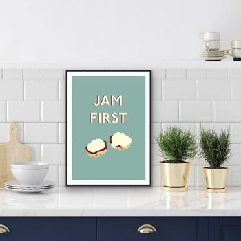Jam First Scone Art Print, 2 of 4