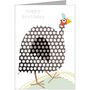 Happy Birthday Guinea Fowl Card, thumbnail 2 of 3