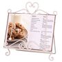 Cream Heart Valentines Baking Cookbook Stand, thumbnail 2 of 8